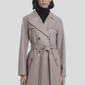 VINCE CAMUTO Trench coat tortoise shell buttons